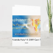 De Yuletide Fairy Kaart (Achterkant)