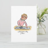 De zaag verscherpen kaart (Staand voorkant)