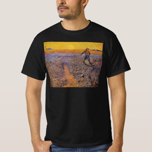 De Zaaiende Man van Vincent van Gogh T-shirt (Voorkant)