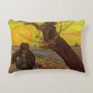 De Zaaier door Vincent van Gogh Accent Kussen