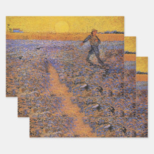 De Zaaier door Vincent van Gogh Inpakpapier Vel
