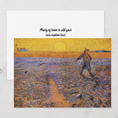 De Zaaier door Vincent van Gogh Kaart (Voorkant / Achterkant)