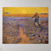 De Zaaier door Vincent van Gogh Poster (Voorkant)