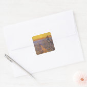 De Zaaier door Vincent van Gogh Vierkante Sticker (Envelop)