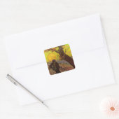 De Zaaier door Vincent van Gogh Vierkante Sticker (Envelop)