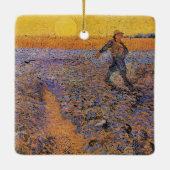 De Zaaier van Vincent van Gogh Keramisch Ornament (Achterkant)