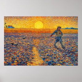 De zaaier van Vincent van Gogh Poster