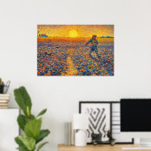 De zaaier van Vincent van Gogh Poster (Thuiskantoor)