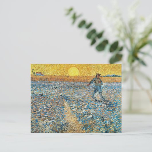 De zaaier | Vincent van Gogh Briefkaart (Staand voorkant)