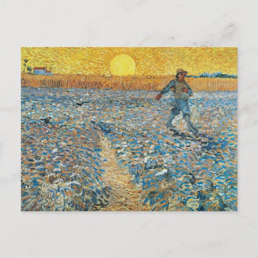 De zaaier | Vincent van Gogh Briefkaart (Voorkant)