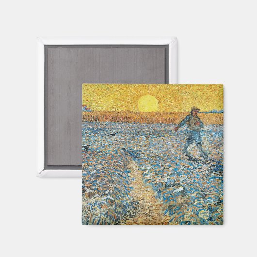 De zaaier | Vincent van Gogh Magneet (Voorkant / Achterkant)