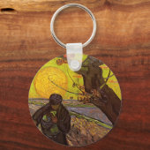 De Zaaimachine van Vincent van Gogh Sleutelhanger (Voorkant)