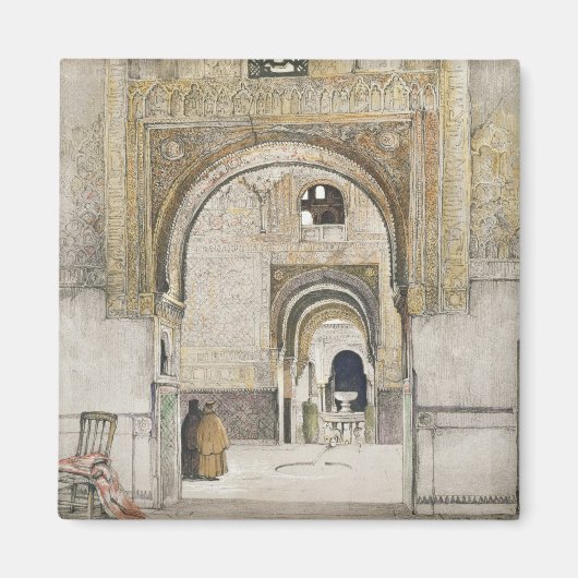 De zaal van de twee zussen (Sala de las dos Herma) Magneet (Voorkant)