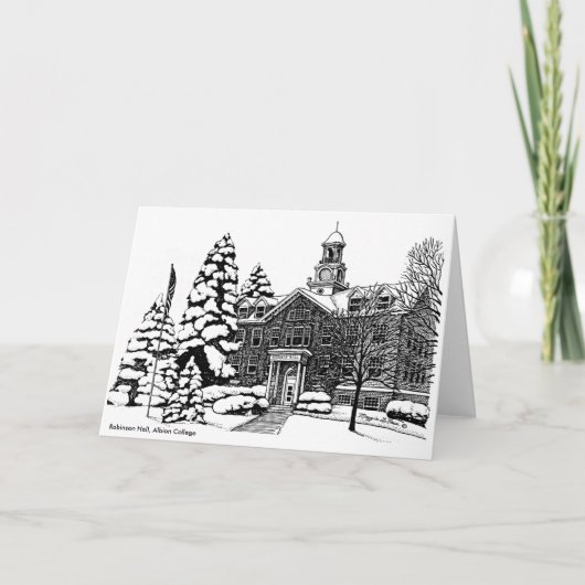 De Zaal van Robinson, Universiteit Albion notecard Kaart (Voorkant)