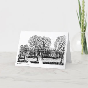 De Zaal van Wesley, Universiteit Albion, notecard Kaart