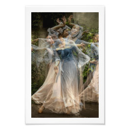 De zachte beweging van de dans (Multi No 3) Foto Afdruk