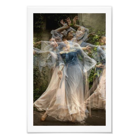 De zachte beweging van de dans (Multi No 3) Foto Afdruk (Voorkant)