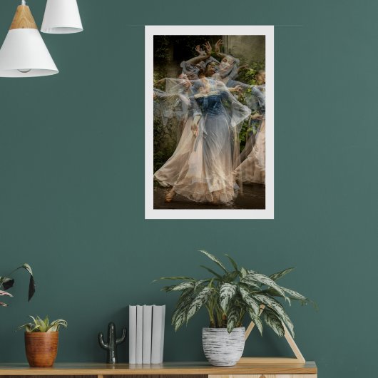 De zachte beweging van de dans (Multi No 3) Poster (Woonkamer 1)