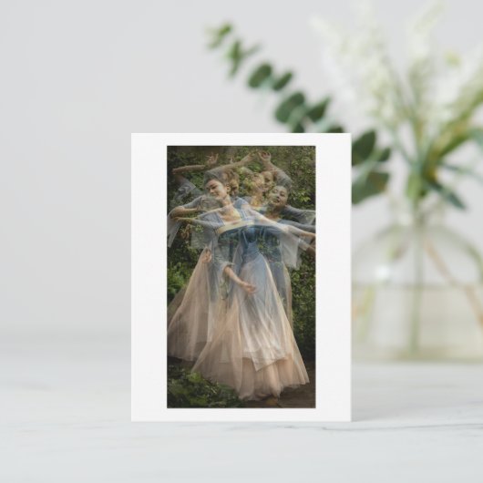 De zachte beweging van de dans (Multi No 4) Briefkaart (Staand voorkant)