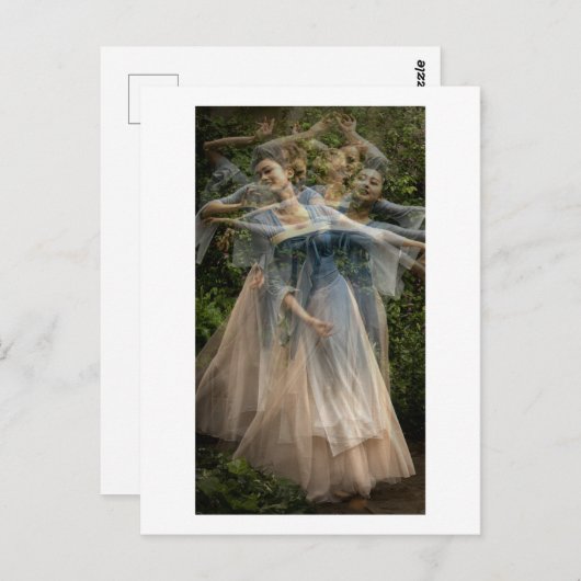 De zachte beweging van de dans (Multi No 4) Briefkaart (Voorkant / Achterkant)