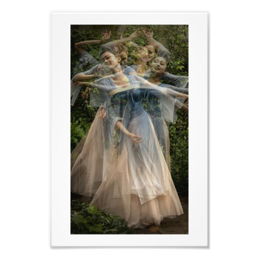 De zachte beweging van de dans (Multi No 4) Foto Afdruk (Voorkant)