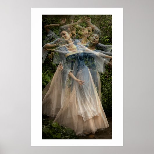 De zachte beweging van de dans (Multi No 4) Poster (Voorkant)