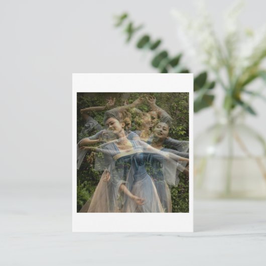 De zachte beweging van de dans (Multi No. 6) Briefkaart (Staand voorkant)