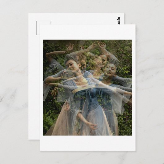 De zachte beweging van de dans (Multi No. 6) Briefkaart (Voorkant / Achterkant)