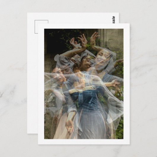 De zachte beweging van de dans (Multi No 7) Briefkaart (Voorkant / Achterkant)