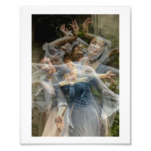 De zachte beweging van de dans (Multi No 7) Foto Afdruk (Voorkant)