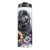 De zachte bloemenrust van Newfoundland Thermosbeker (Voorkant)