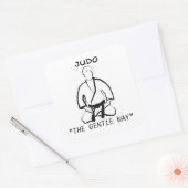 DE ZACHTE MANIER VIERKANTE STICKER (Envelop)