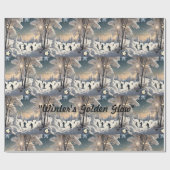 De zachte omhelzing van de winter cadeaupapier (Vlak)