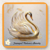 "De zachte omhelzing van sereniteit" Bier Onderzetter (Voorkant)