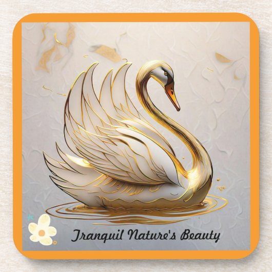 "De zachte omhelzing van sereniteit" Bier Onderzetter (Voorkant)