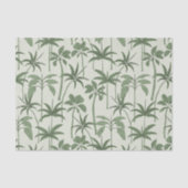 De zachte onthulling: botanische palm luxe salie tissuepapier (Voorkant)