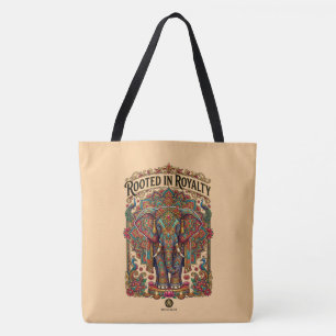 De zachte reus: artistiek olifantontwerp tote bag