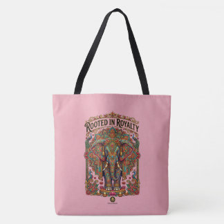 De zachte reus: artistiek olifantontwerp tote bag