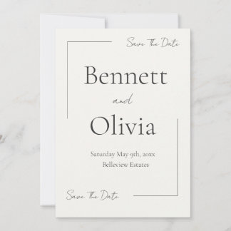 De zachte seizoensbruiloft bespaart de datum save the date