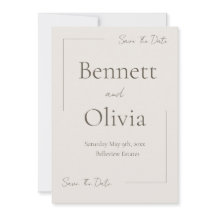 De zachte seizoensbruiloft bespaart de datum