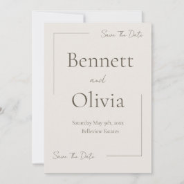 De zachte seizoensbruiloft bespaart de datum save the date