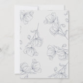 De zachte seizoensbruiloft bespaart de datum save the date (Achterkant)