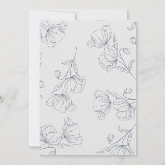 De zachte seizoensbruiloft bespaart de datum save the date (Achterkant)