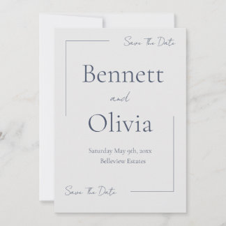 De zachte seizoensbruiloft bespaart de datum save the date