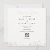 De zachtheid van de Rozen van het Thee trouwt spar Kaart (Achterkant)