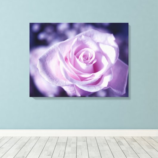 De zachtste roze roze verrekte canvas druk (Insitu (Houten vloer))