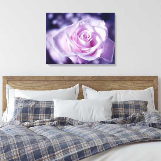 De zachtste roze roze verrekte canvas druk (Insitu (Slaapkamer))