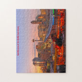 De zadelkoepelkalgary. Jigzaag Puzzle Legpuzzel (Verticaal)