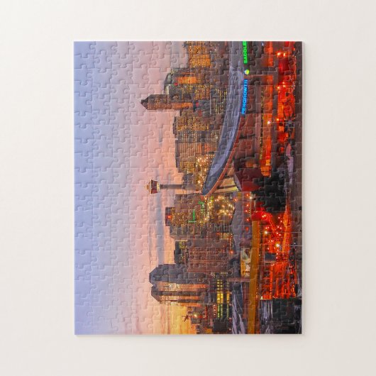 De zadelkoepelkalgary. legpuzzel (Verticaal)