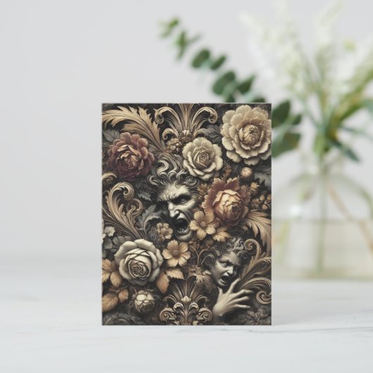 De zaden die we zaaien - Gothic Victoriaans Feestdagenkaart (Staand voorkant)